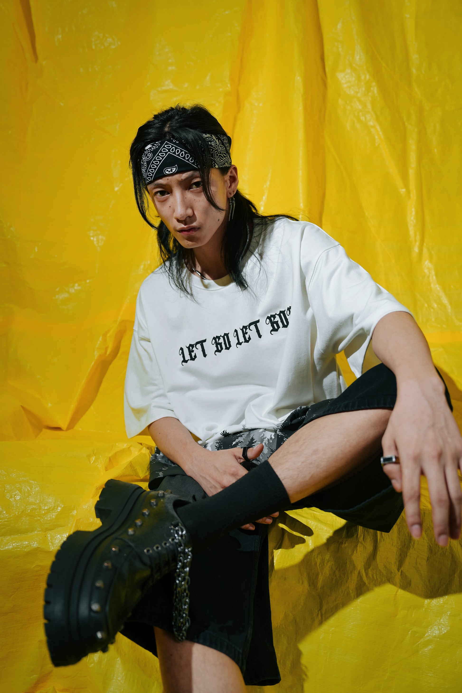 Let go off white tee The forest fade edition (Oversize fit)