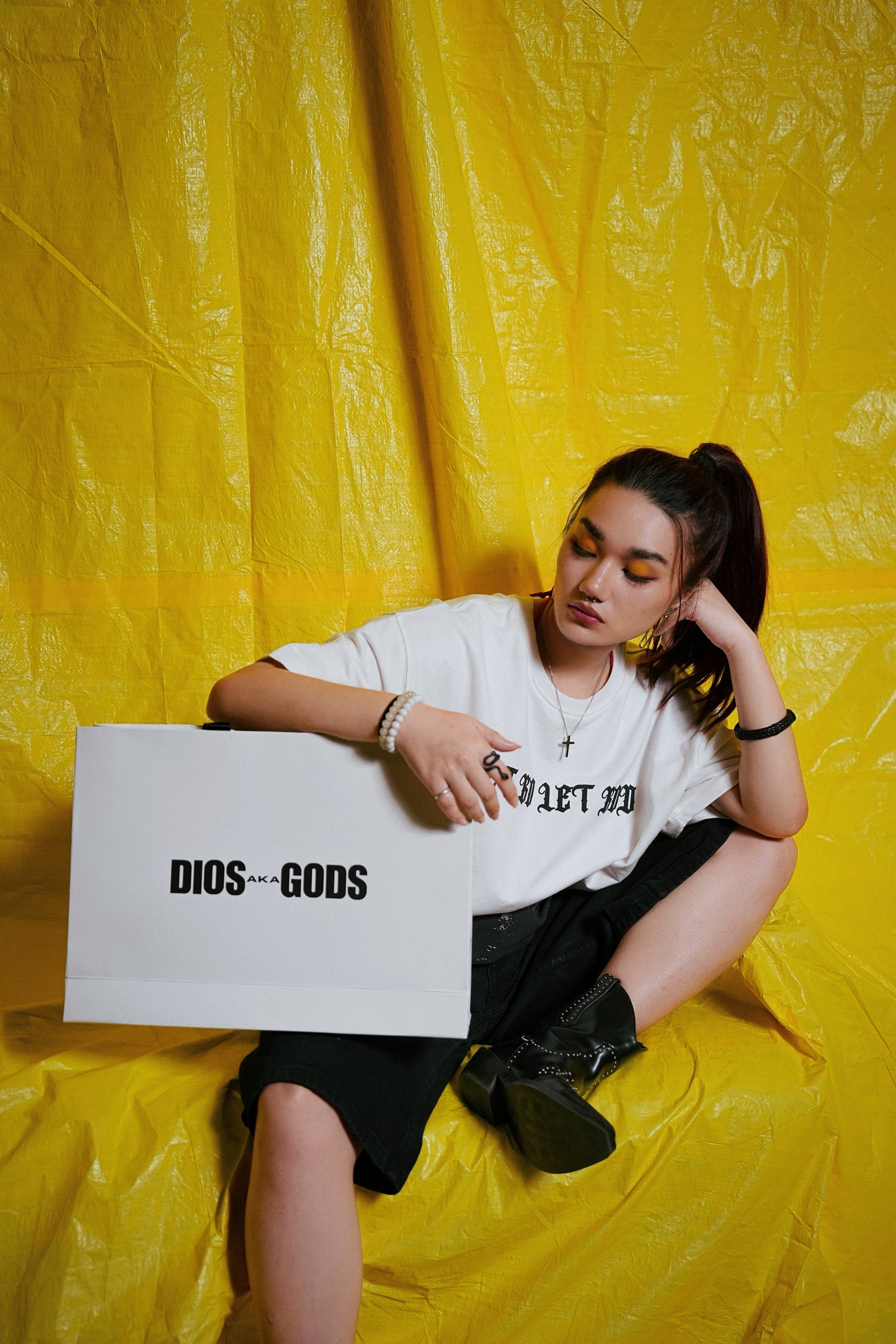 Let go off white tee The forest fade edition (Oversize fit)