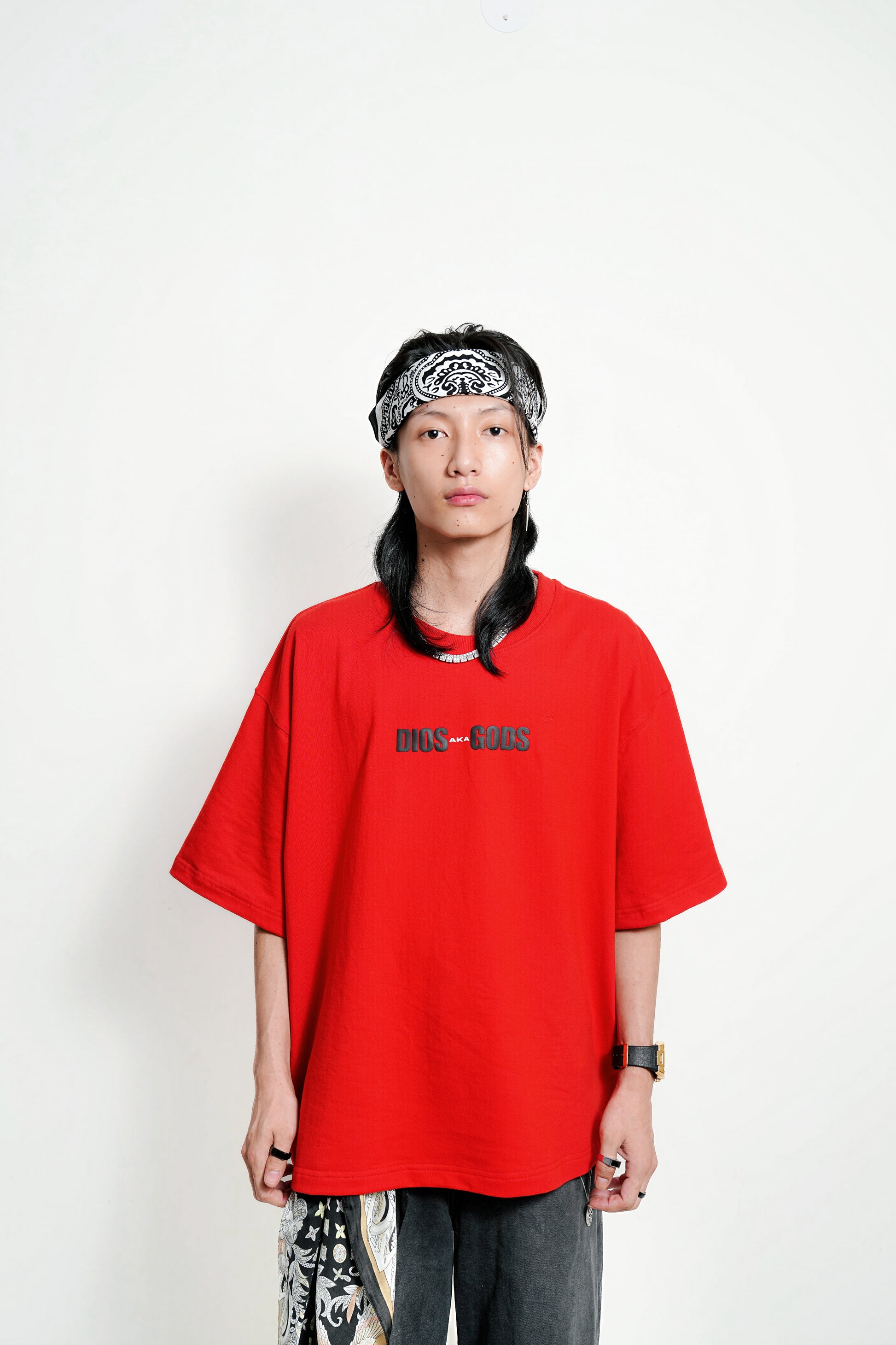 The Checkmate Red Tee (Oversize fit)