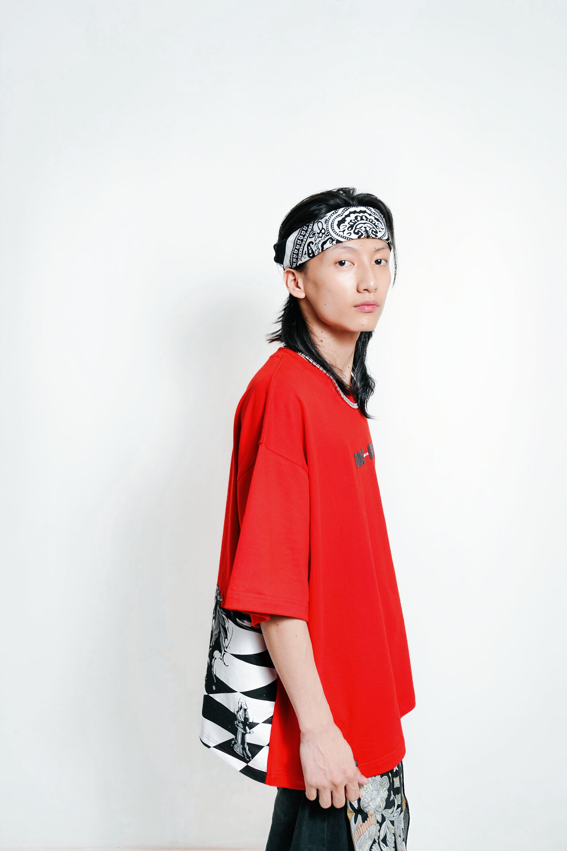 The Checkmate Red Tee (Oversize fit)