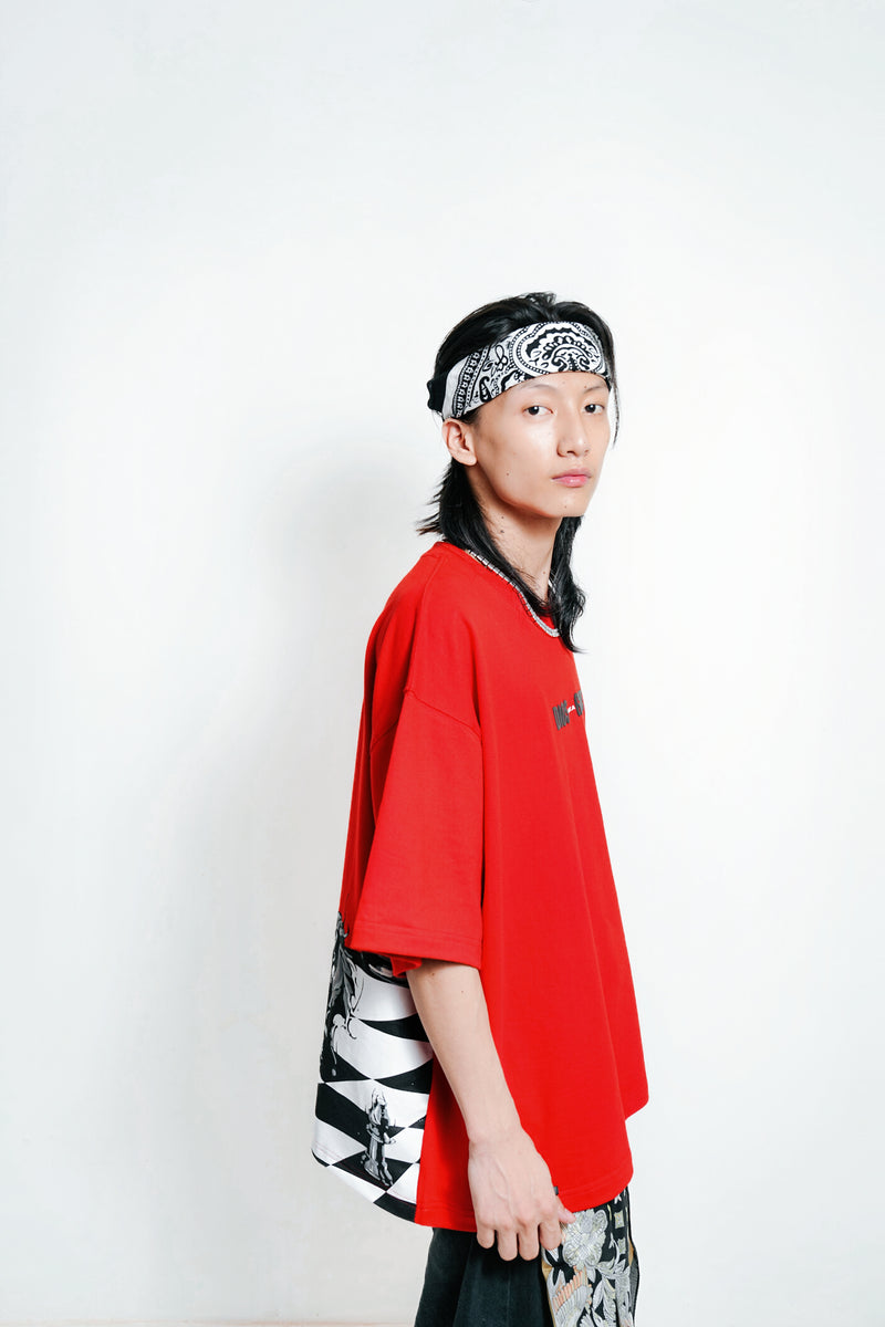 The Checkmate Red Tee (Boxy Fit Tee)